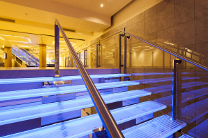 MONTECARLO GRIMALDI FORUM STRUCTURAL GLASS STAIR SCALA STRUTTURALE