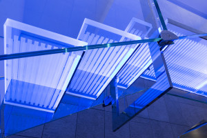 MONTECARLO GRIMALDI FORUM STRUCTURAL GLASS STEPS GRADINI IN VETRO STRUTTURALE